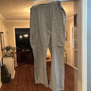 Gray scrub pants, cargo style, 3X